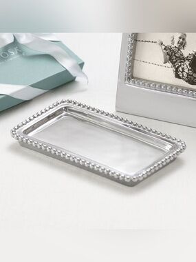 Mariposa Beaded/ Bobbin Edge Tray